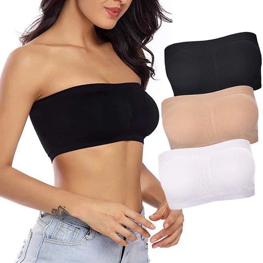 Double Layers Plus Size Strapless Bra Bandeau