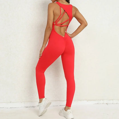 Booty and Bra's Sleeveless Yoga Women's Jumpsuit