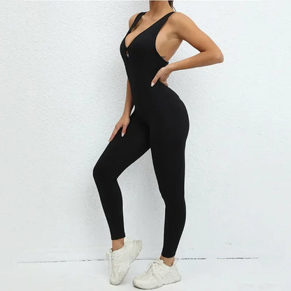 Booty and Bra's Sleeveless Yoga Women's Jumpsuit